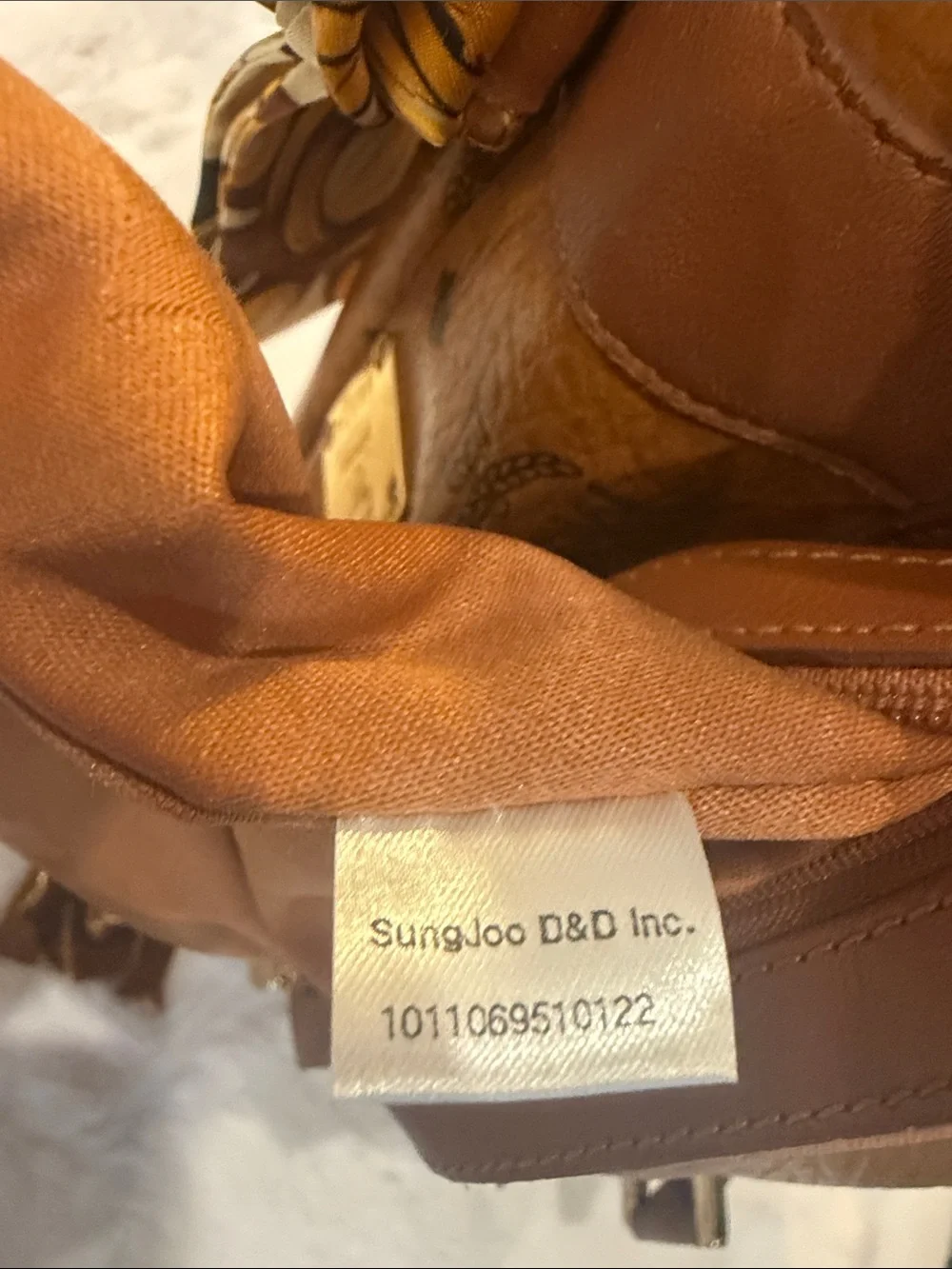 MCM Cognac Monogram Visetos Satchel with Gold Charms